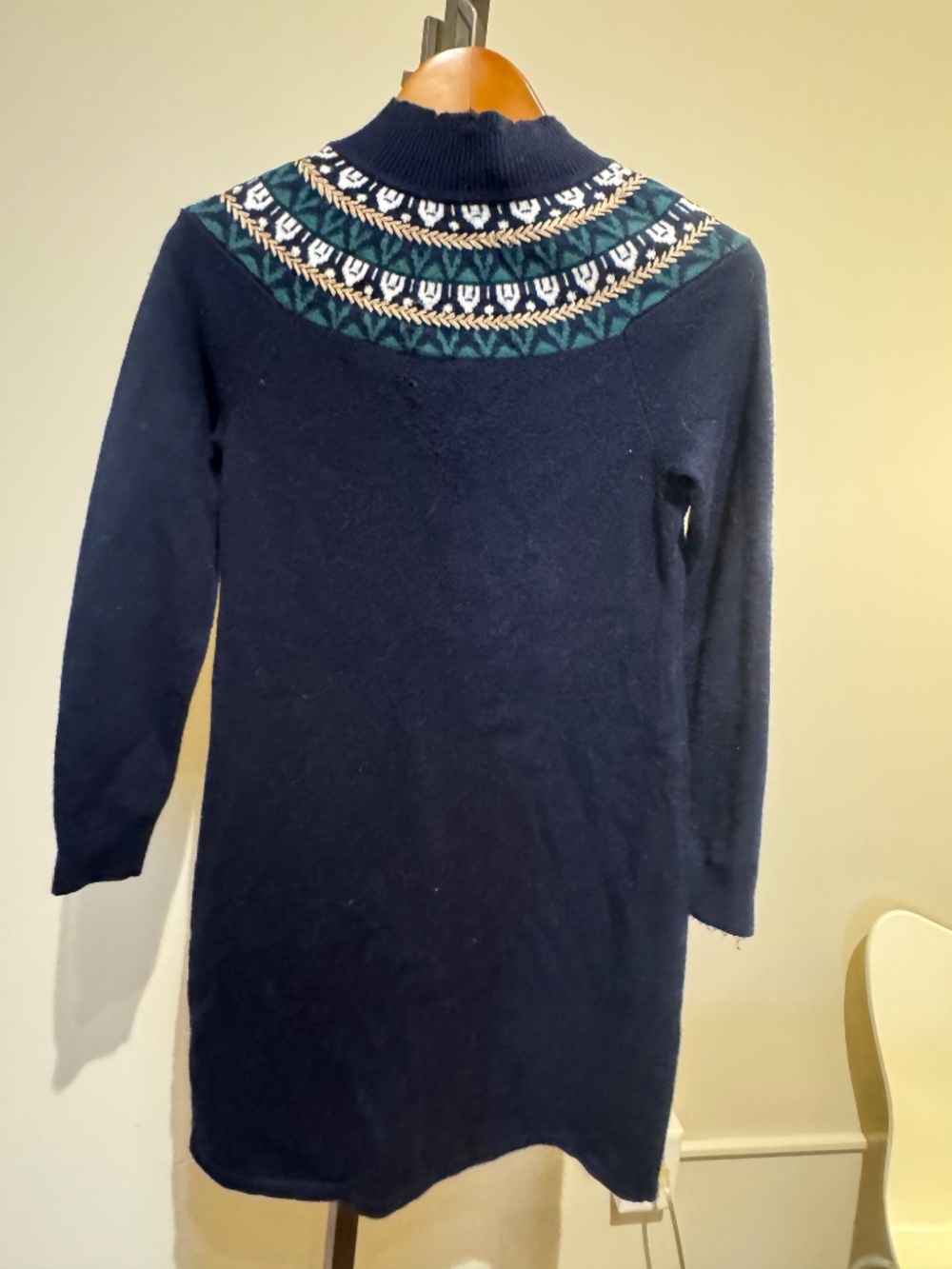 Talbots Fair isle sweater dress Petite XS - Picture 2 of 3
